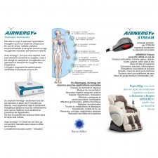 Séance de Thérapie oxygene Airnergy+ dans un fauteuil massant Supra France