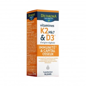 Vitamines D3 K2-MK7 Végétale Dietaroma